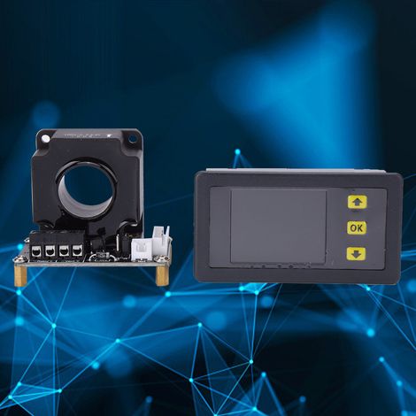 VAC9010H Coulombmètre LCD Voltmètre-ampèremètre bidirectionnel CC Indicateur de capacité de batterie (1/5)