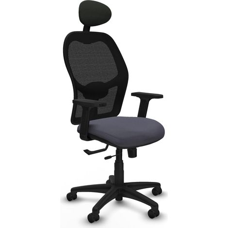 Silla de oficina piqueras y crespo Alocén negro brazos ajustables (1/2)