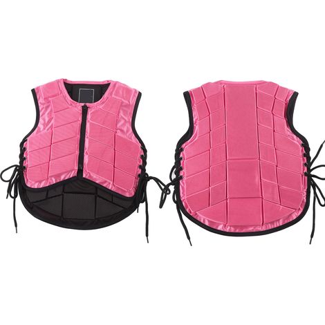 Reitschutzjacke für Kinder mit Schaumstoffpolsterung – Reitsicherheitsausrüstung – Rosa