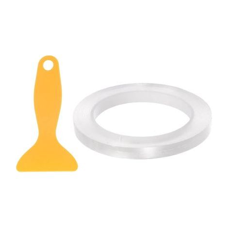 Bande d'évacuation d'eau avec raccords pour robinets de cuisine, toilettes et 0,4"x33Ft Transparent (1/4)