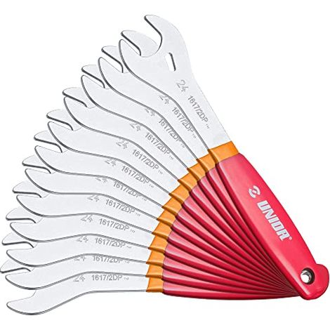 UNIOR LOT DE 12 CLÉS À CÃ´NE OUTILS, ROUGE, 13-28MM UN626602