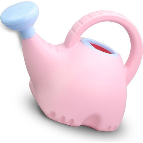 Arrosoir pour enfants en forme d'éléphant, jouet de jardin mignon en plastique, 1,5 L, rose (1/5)