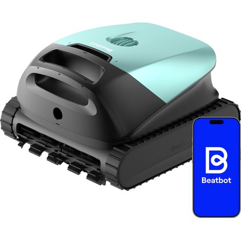 Beatbot (2026 Nuevo) Sora 10 Robot Piscina limpiafondos y Paredes, Plataformas y línea de flotación, 25700 LPH, Estacionamiento línea flotación, 5l residuos,App,Piscinas enterradas/elevadas,Mint