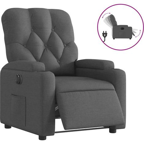Maison Exclusive - Relaxsessel Elektrisch Dunkelgrau Stoff