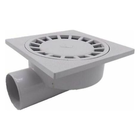 Par 200mm X 200mm Sortie 75mm Siphon de Sol Salle de Bains Salle Humide Douche Plastique Pvc1pcs-blanc (1/5)