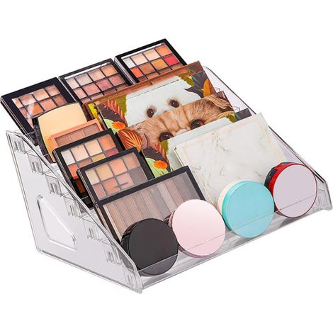 Étagère de présentation de maquillage à 7 niveaux - Transparent (1/5)