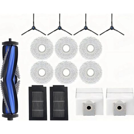Per robot aspirapolvere T50 PRO OMNI / T50PRO / T50 OMNI, spazzole laterali principali, panni per la pulizia, filtri HEPA, sacchetti (1/2)