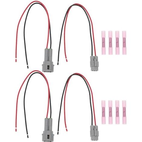 Lot de 2 Connecteurs Femelles Et Mâles Pré-câblés à 2 Broches 6180-2321 Compatible avec Sumitomo Et Compatible avec Suzuki MT090 (1/4)