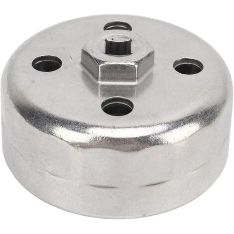 Clé de filtre à huile d'entraînement de 3/8 pouces, 15 cannelures, douille de retrait en aluminium de remplacement pour moteurs à essence Land Rover 3,0 l 5,0 l (1/5)