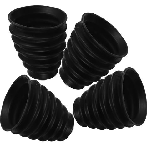 Housse Anti-poussière pour Perceuse à Percussion, Lot de 4, Noire Silicone avec Anneaux en Caoutchouc, Fixation Facile, pour Perceuse Électrique et Burineur (1/5)