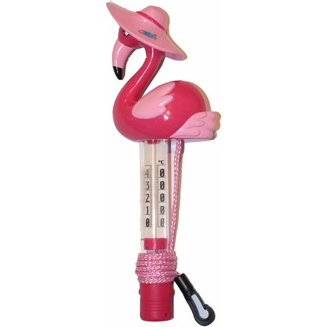 Termometro da piscina fenicottero rosa 28 cm