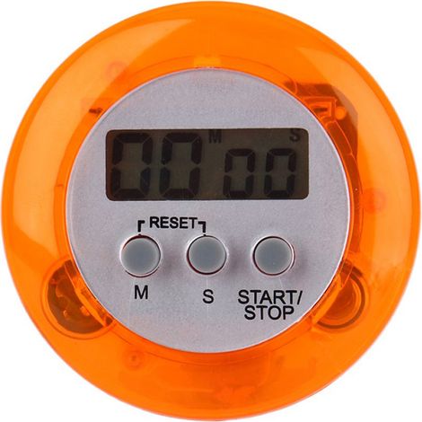 EINNENFFER LCD-Digital-Küchentimer mit akustischem Alarm – Countdown-Timer und Magnetständer – Praktisch und elegant in Orange für Ihre kulinarischen Vorbereitungen (1/5)