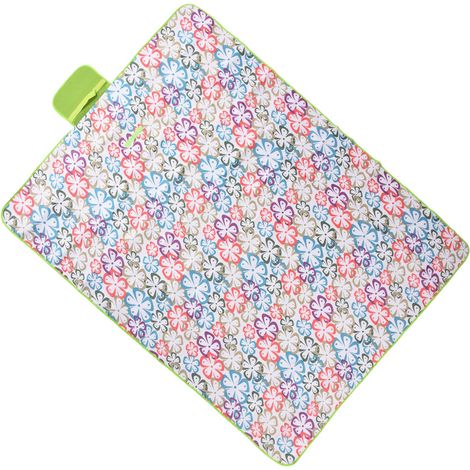 145/200 Picknickdecke, große, wasserdichte und sandabweisende Outdoor-Decke mit Blumenmuster, ideal für Camping und Reisen (1/5)
