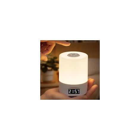 Lumières LED (blanches), veilleuse, lampe de bureau, éclairage rechargeable, changement de trois couleurs, protection des yeux, lumières pour chambre, bureau, table de chevet, température multicolore
