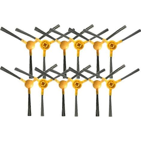 Kit d'accessoires de rechange pour aspirateur robot Proscenic 800T 820S : lot de 12 brosses latérales (1/2)