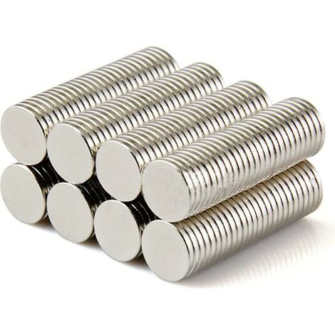 50 Solides pièce d'aimant de néodyme N42 8 x 1 mm disques circulaires Super-aimants (1/4)