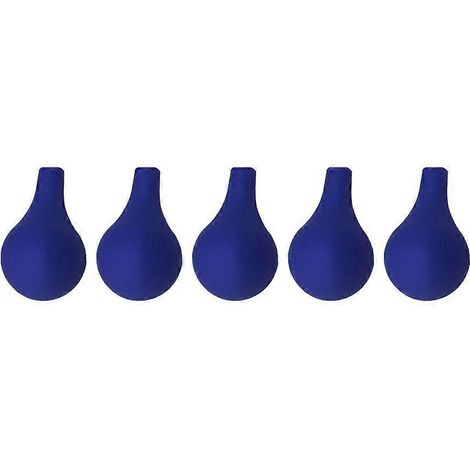 Lot de 5 embouts de rechange en silicone pour pipettes compte-gouttes graduées (bleu)-M-Blue
