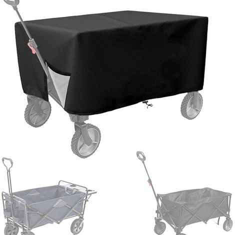 1 Housse de protection, Cordon de serrage, Tissu Oxford, Imperméable, Résistant aux UV, Pour camping et jardinage (1/5)