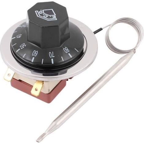 AC 250V 16A 30C-85C NC Température Contrôle Interrupteur Capillaire Thermostat pour Four Réfrigérateur (1/3)