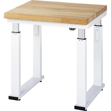 STIER Elektrisch höhenverstellbare Werkbank Premium BxTxH 750x700x740-1140 mm (1/4)
