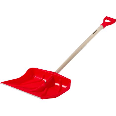 Pelle à neige, manche en bois, 47 cm, acier inoxydable (1/3)