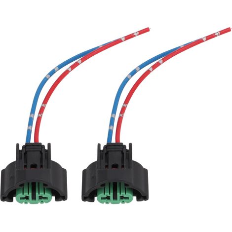 2 Stück Scheinwerferfassungen H11 3 weibliche Nebelscheinwerfer-Kabelbaumstecker mit Kabel für Automobile, Fahrzeuge und Boote (1/5)
