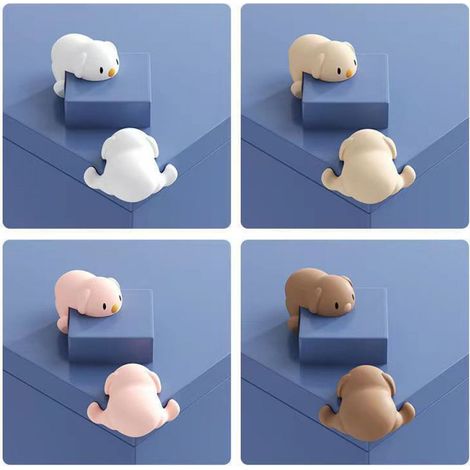 Protecteur D'Angle De Table - En Silicone Souple - Pour Coins Droits De Meubles - 4 Pièces (1/5)