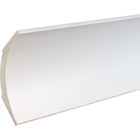 PROVISTON Stuckleiste Kunststoff Weiß - 95 x 95 x 2000 mm Moderne Leiste für die Decke