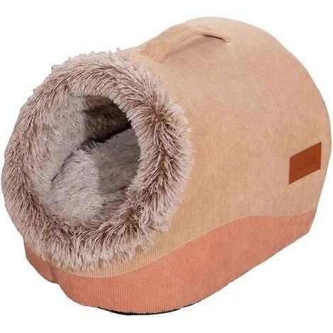 Panier d'intérieur pour chat, moelleux et chaud, de conception semi-fermée, un refuge confortable pour votre chat. (1/5)