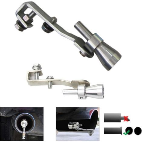 EFFETTO TURBO FISCHIO PER MARMITTA AUTO TUNING TERMINALE TURBINA MISURA S 1600CC
