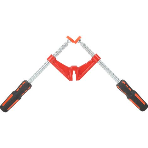 Étau à angle droit à double manche en fonte malléable pour menuiserie DIY et fabrication de meubles - 1 unité (1/5)
