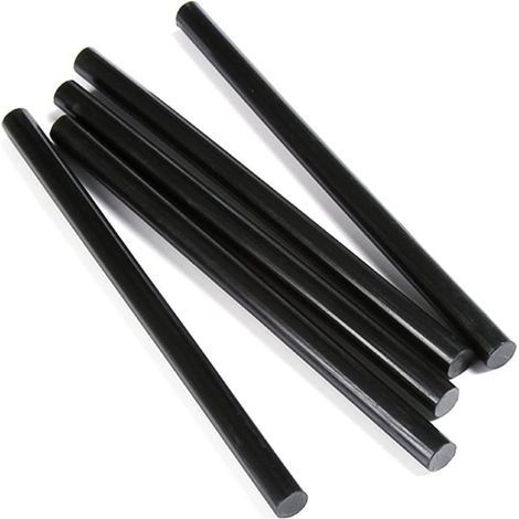 Bâtons de colle thermofusible, noir/transparent, 7/11 mm, 120/150 (1/5)