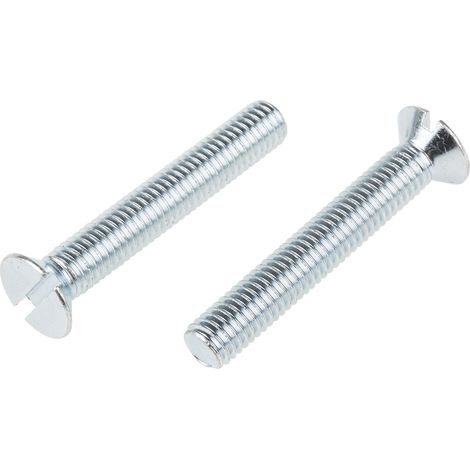 Vis à métaux RS PRO M8 à tête Fraisée fendue en Acier, 50mm ( Prix pour Sachet de 100 )