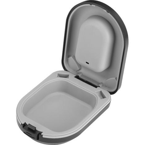 Étui pour appareil auditif étanche, portable et résistant aux chutes, noir (1/5)