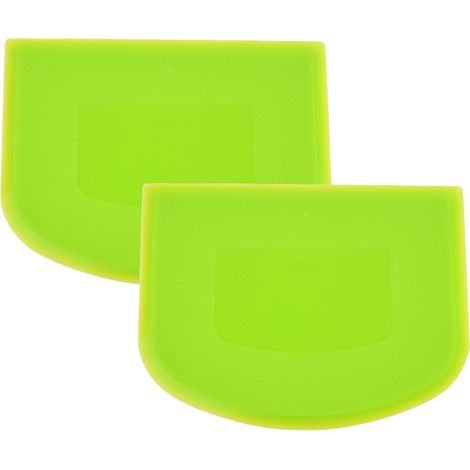 Spatule à Bol - Raclette de Plan de Travail - Outil Polyvalent en Plastique Souple - Pour Pâtisserie et Cuisine - 2 Pièces (1/5)