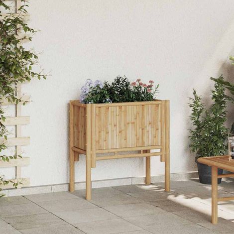 Hochbeet Braun 70 x 35 x 70 cm Bambus
