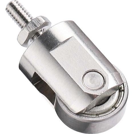 Point de contact à rouleau pour comparateur à cadran, roue de 10 mm de diamètre, filetage M2.5, rouleau en acier inoxydable (1/5)