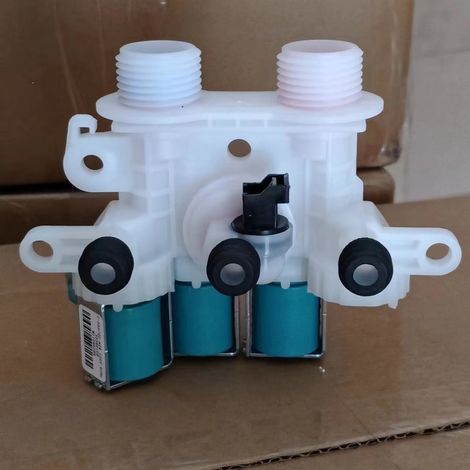 Électrovanne d'arrivée d'eau pour lave-linge entièrement automatique W11096268, électrovanne d'arrivée d'eau 120 V, vanne d'injection d'eau à trois têtes W11220230