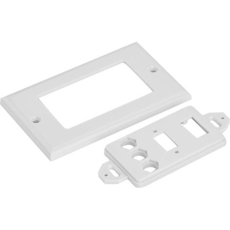 Shipenophy panneau de prise murale Panneau multimédia 3 en 1, Ports HDMI VGA, multi-niveaux, prise murale multimédia (1/5)