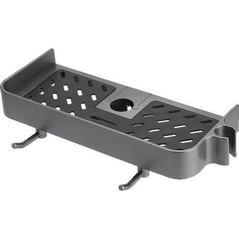 Elegante ripiano per il bagno, articoli da toeletta, shampoo, senza perforazione (1/5)