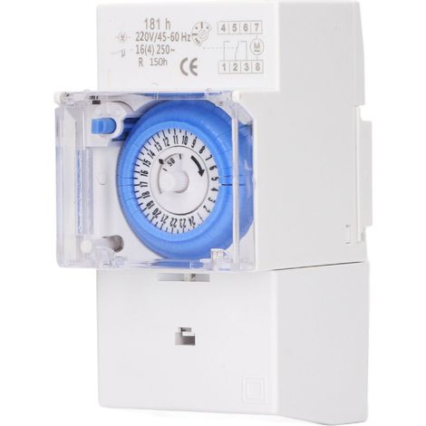 Minuterie mécanique SUL181h, interrupteur horaire 220VAC avec batterie intégrée, programmateur économique d'énergie, minuterie de prise, dispositif de contrôle automatique. (1/5)