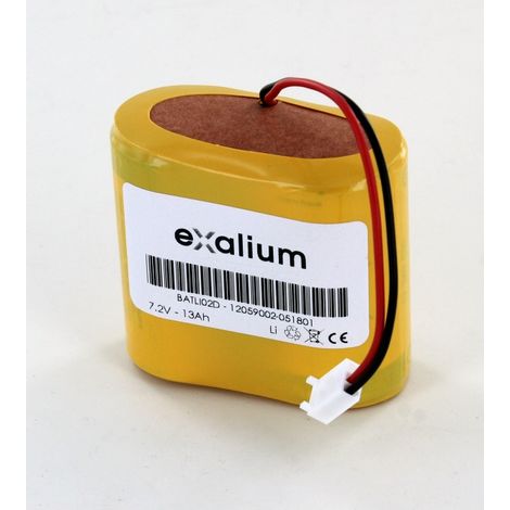 Pile lithium 7.2V 13Ah pour Daitem Daitem (BATLI02) (1/2)