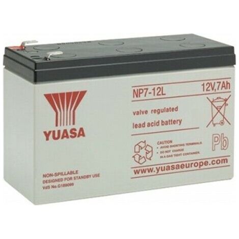 Yuasa batteria al piombo 12V 7Ah antifurto allarme - NP7-12