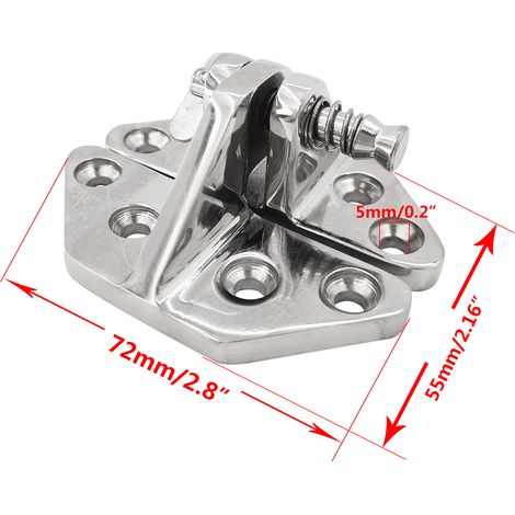 Stainless steel 316 deck hinge, marine hinge, butterfly hinge, 6870mm, marine accessories, yacht hardware - spring pin hinge - hinge (1/4)