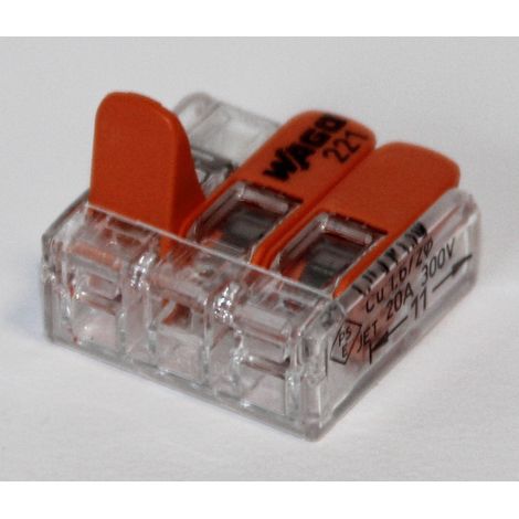 Wago 221 Klemmen 19x 221-413 - Kabel Verbinder in der wiederverschließbaren Box - Original WAGO (1/3)