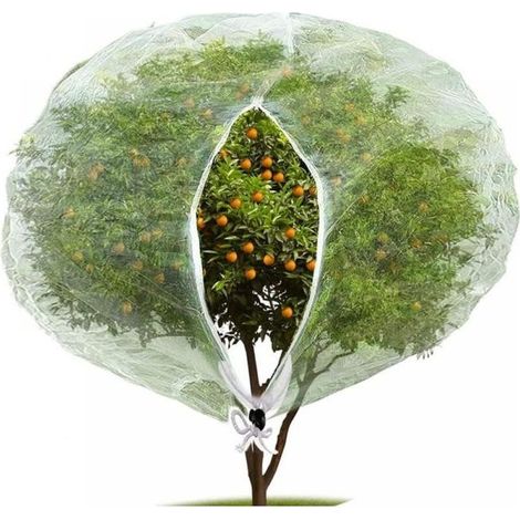 Filet anti-insectes et anti-oiseaux zippé 100 x 120 cm, filet anti-insectes de jardin pour protéger les plantes, les fruits et les fleurs (1/5)