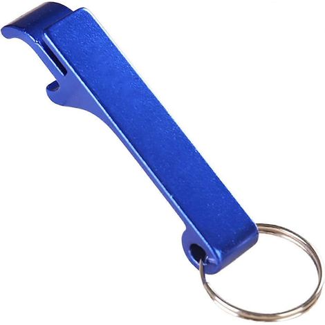 Ouvre-boîte ménager, tire-bouchon, ouvre-bouteille en acier inoxydable, ouvre-bière, ensemble d'ouvre-bouteilles pour la cuisine, le restaurant et le bar (10 pièces, bleu + or). (1/5)