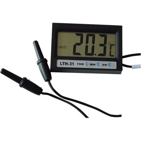 Thermometre Hygrometre - 2 Sonde Exterieure 150 Cm - Plage -50 A 70 °C - Pour Terrarium Aquarium Interieur - 1 Unite (1/2)