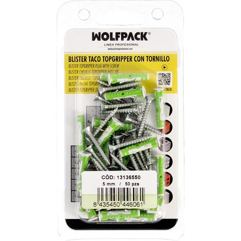 Blister Tappi Topgripper Bimateriale Con Viti Ø 5 mm. 50 pezzi (1/5)