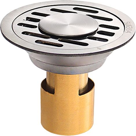 Siphon de sol rond en acier inoxydable, 7,5 cm, adapté aux salles de bains, pour une installation dans les zones résidentielles humides.-AquaForge (1/4)